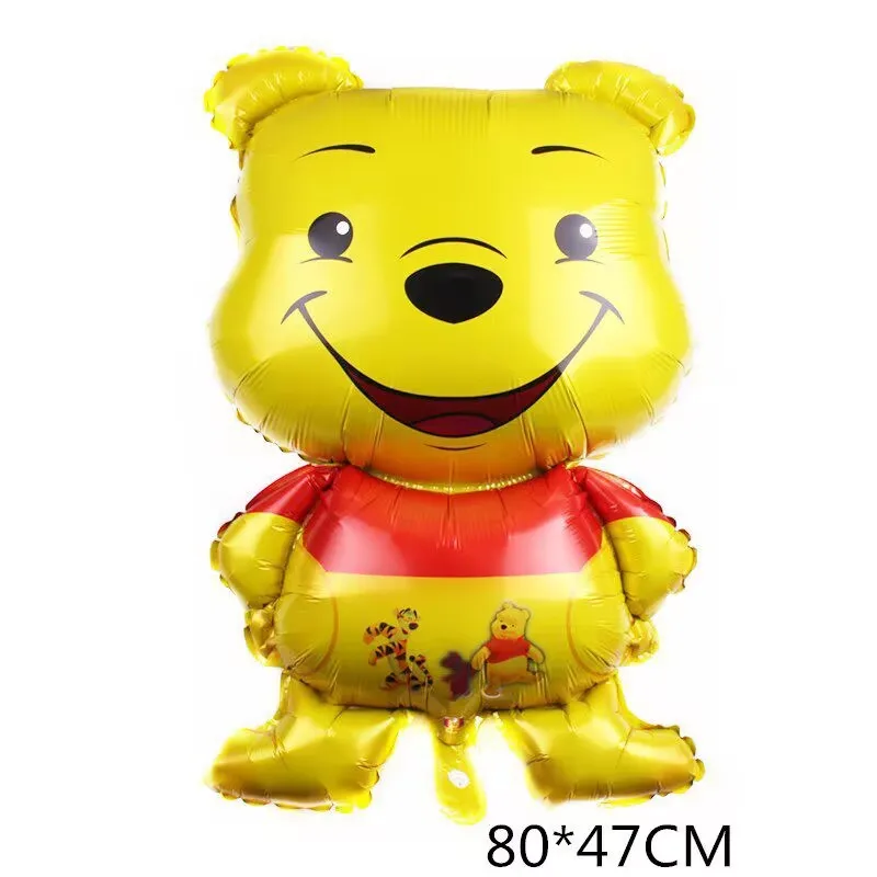 

50pcs Cartoon Pooh Theme Foil Balloons Party Decor Rotate Balloon Birthday Party Supplies For Kids Baby Shower Ballons Decor