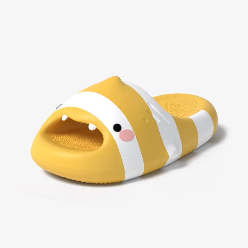 

Unisex Summer Slippers New Cute Shark Striped Slippers Women Men Platform Slippers Fashion Couples Outdoor Slides