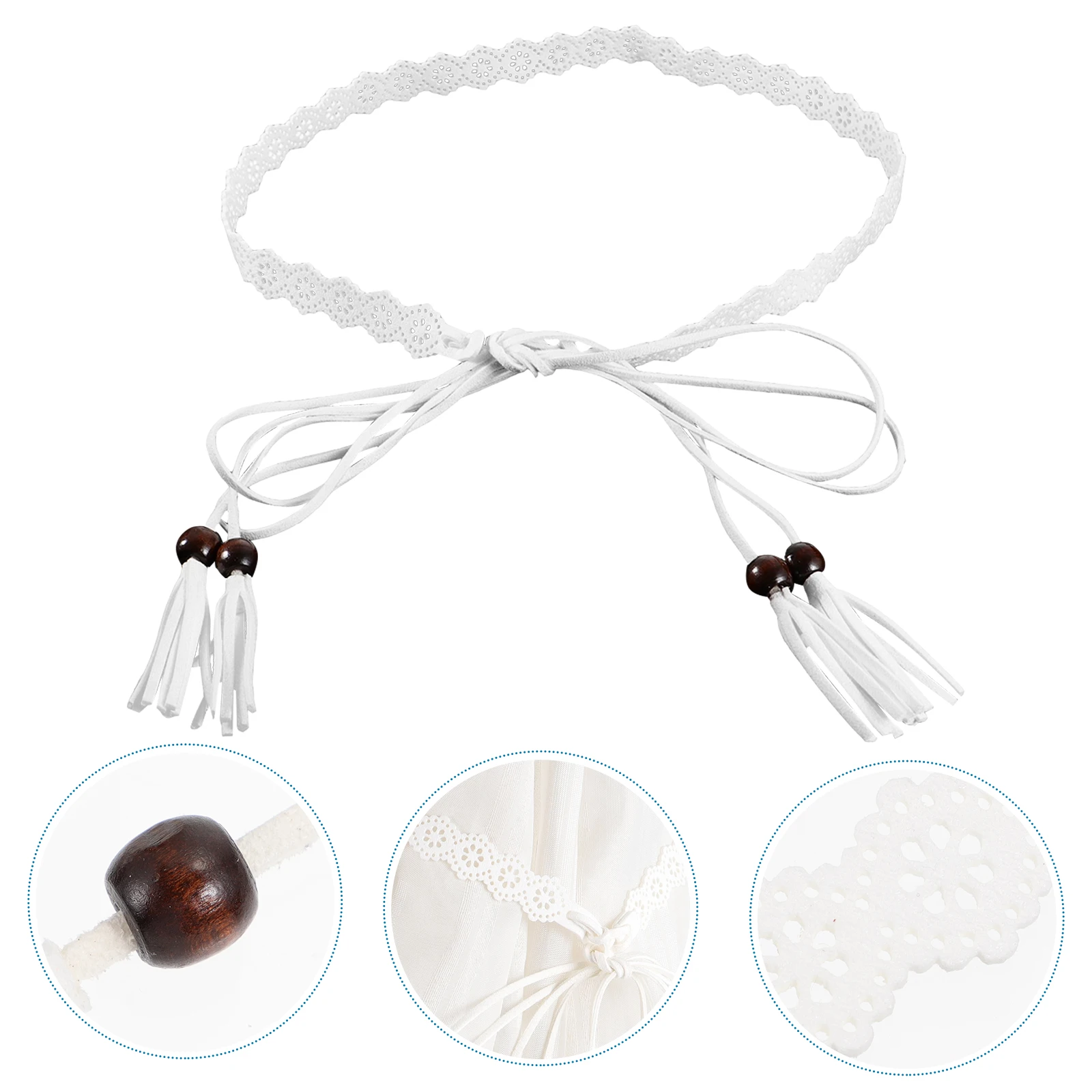 

Microfiber Women All Clothes Decorative Belt match Tassel Decorative Sweet Fashion Waist Clothing Accessory Belt Thin