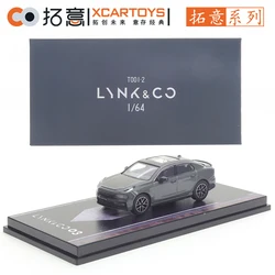 XCarToys 1/64 Lynk&Co 03 Grey Crystal Box Car Alloy Toys Motor Vehicle Diecast Metal Model Kids Xmas Gift Toys for Boys