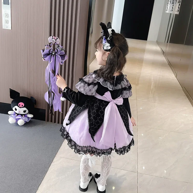 

Dress Girls Baby Cute Lolita Cosplay Birthday Party Girls Dresses Princess Vestidos Autumn Festival Costume for Girl 6-piece Set