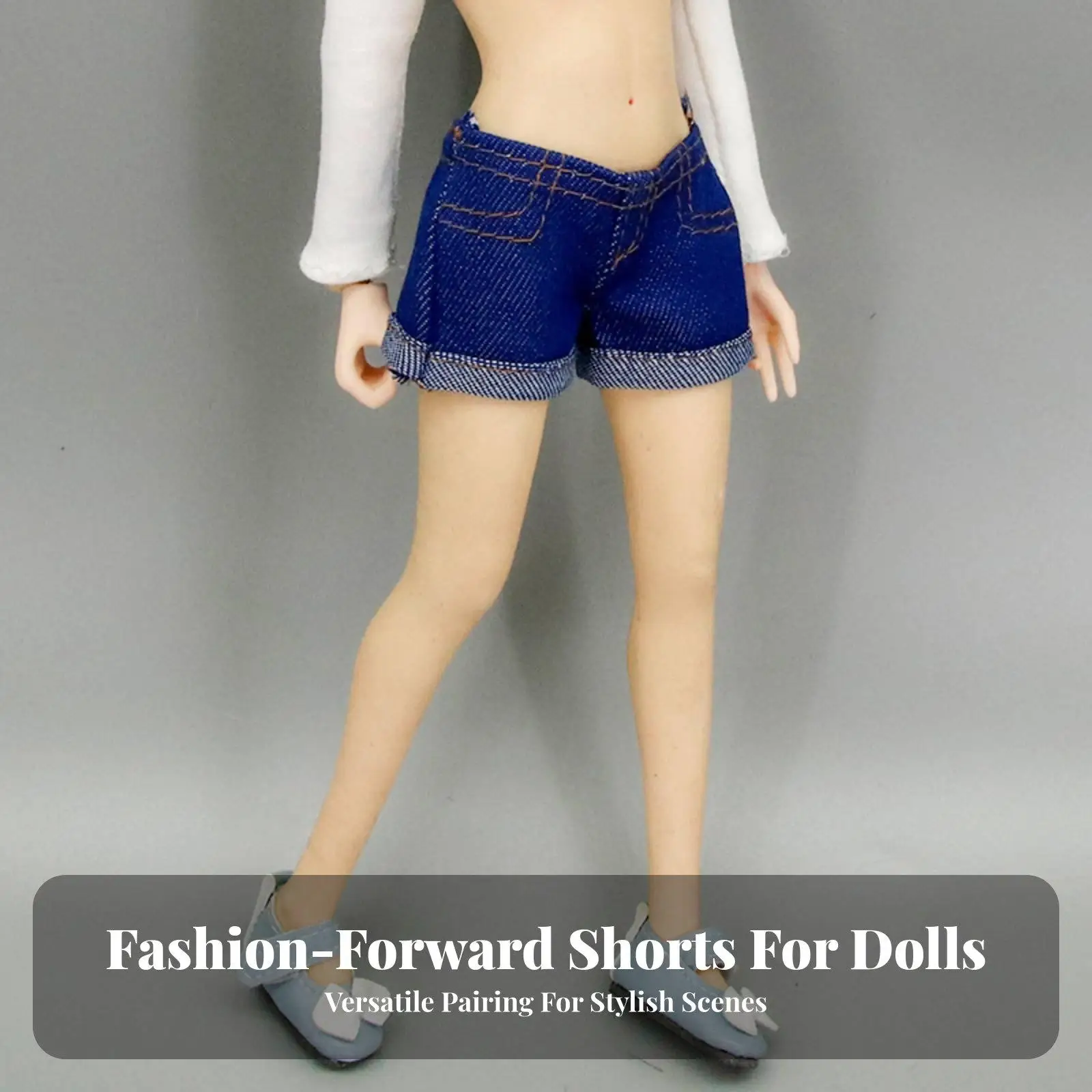 BJD Underwear Stylish Doll Shorts Fitted Waist 1 6 Doll Clothes for Collectors and Dollhouse Miniatures