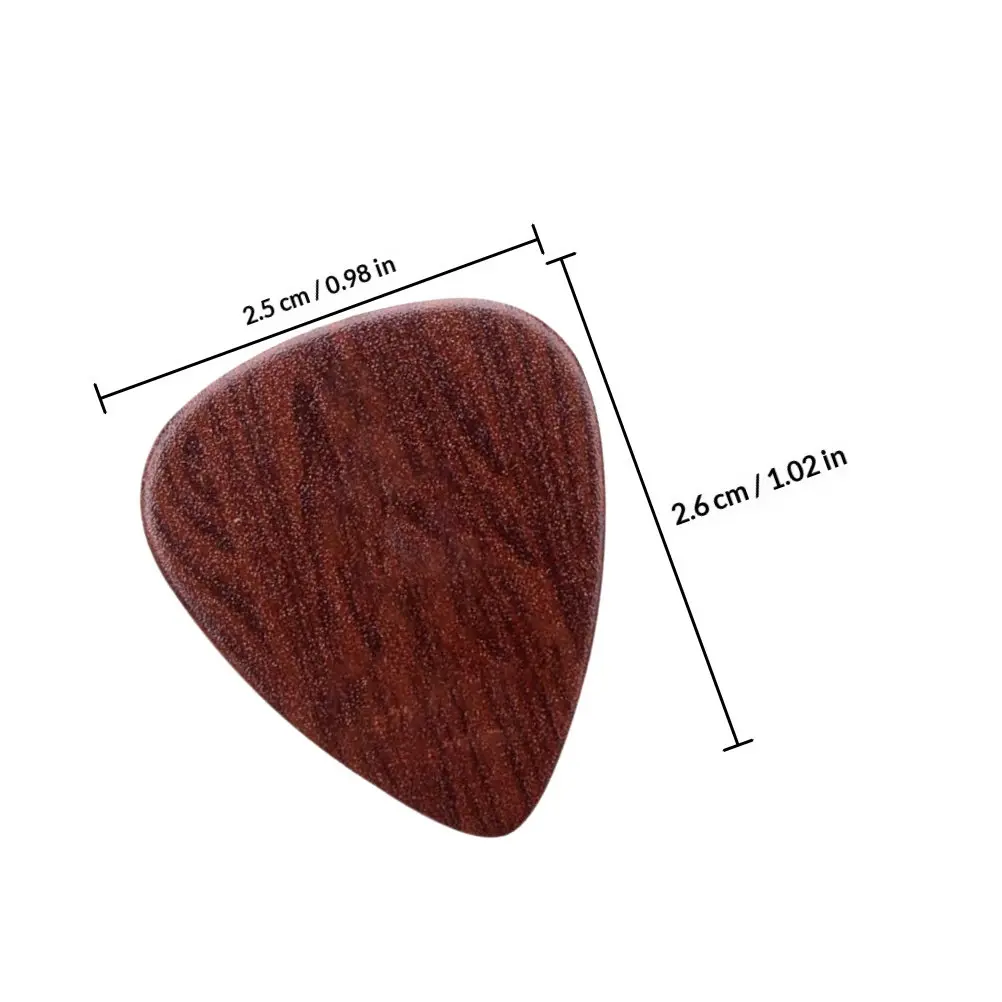 5Pcs Wooden Guitar Picks Lightweight Portable Eco-Friendly with Creative Patterns for Acoustic Electric Folk Guitar Ukulele