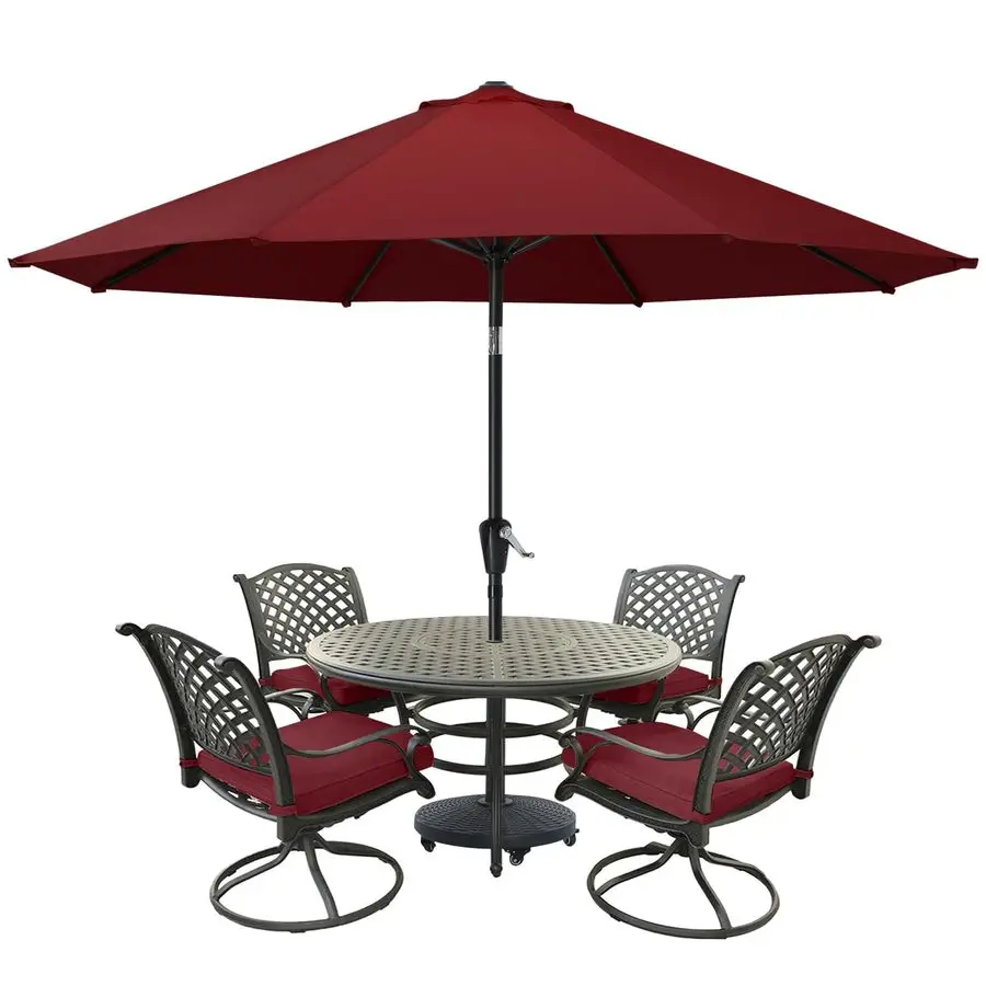 

Patio Umbrella for Outdoor Market Table 8 Ribs 9ft,Burgundy