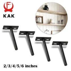 KAK 4PCS Floating Shelf Bracket Invisible 2-6