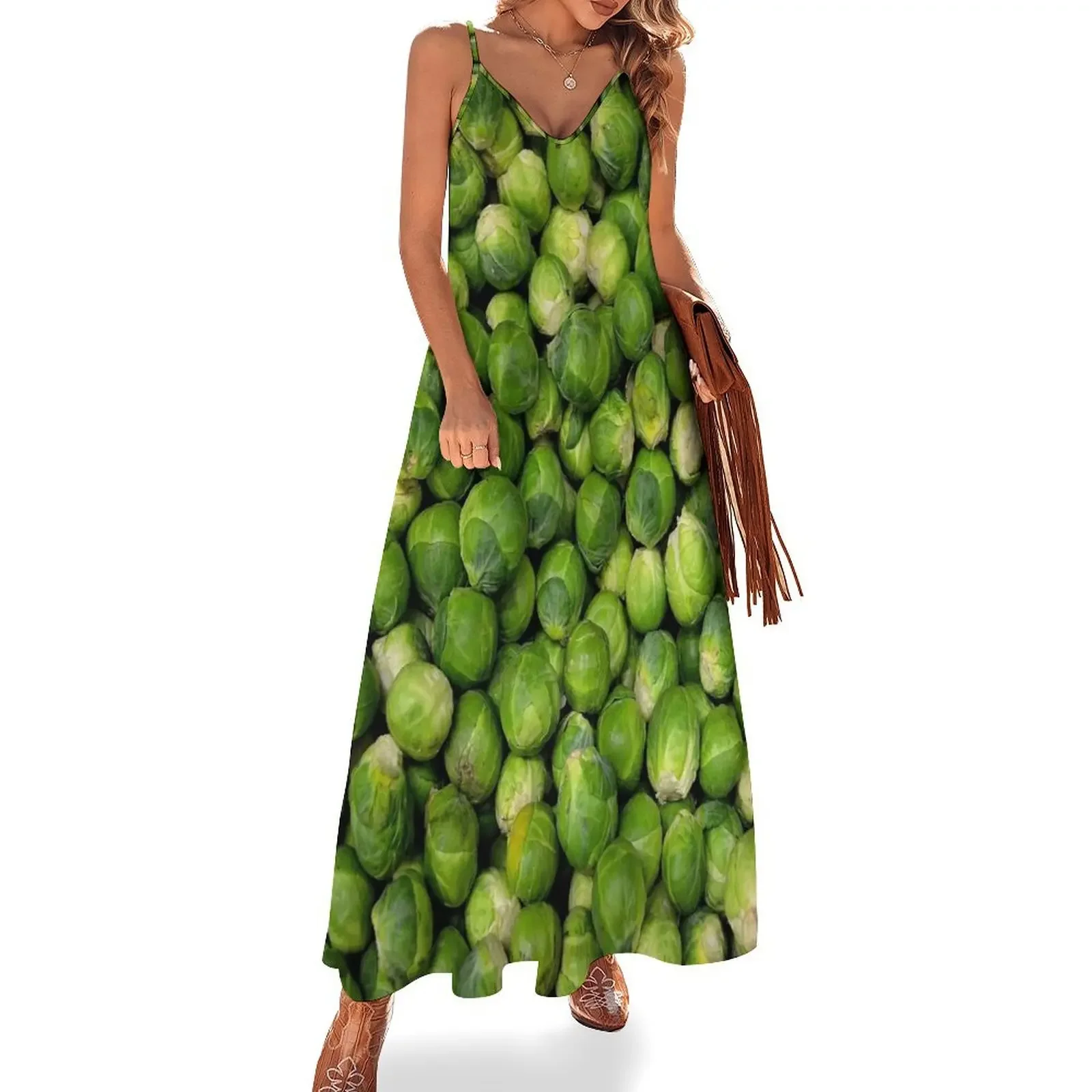 

YUK! Brussels Sprouts - Yes Brussel Cabbage Dress, Mini Skirt & Tee Sleeveless Dress Woman clothing Female clothing Dress