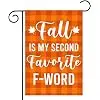 Funny Fall Garden Flag Buffalo Check Plaid 12 x 18 Inch Double Sided Autumn Thanksgiving Outside Décor for Home Yard Farmhou jjp