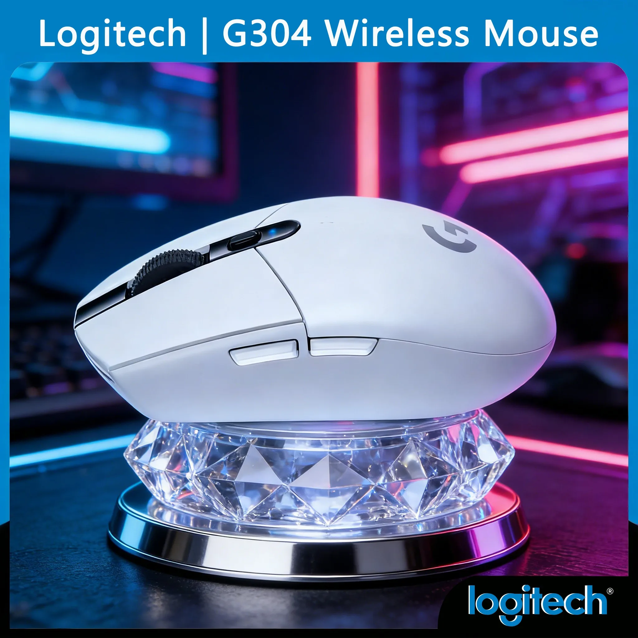 

Беспроводная игровая мышь G304/G305 с программируемыми кнопками, сохранением профилей и встроенной памятью