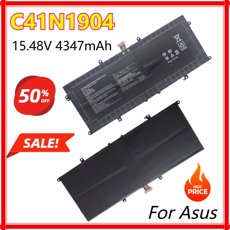 

C41N1904 02B200-03660500 Аккумулятор для ноутбука Asus ZenBook 13 UX325EA UX363EA 14 UM425IA Series 15,48 В 4347 мАч Bateria