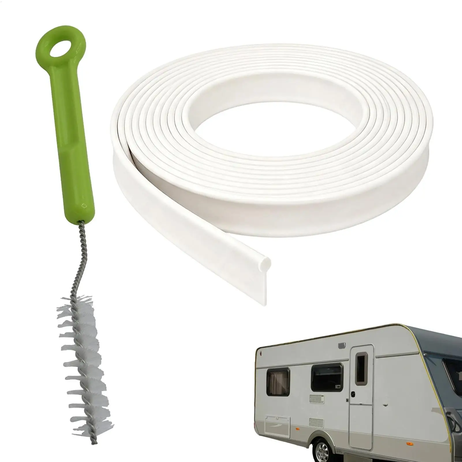 Awning Rail Strip For Rv 33ft Weather-Resistant Cut To Size Caravan Canopy Track Protector For Motorhome Camper Campervan