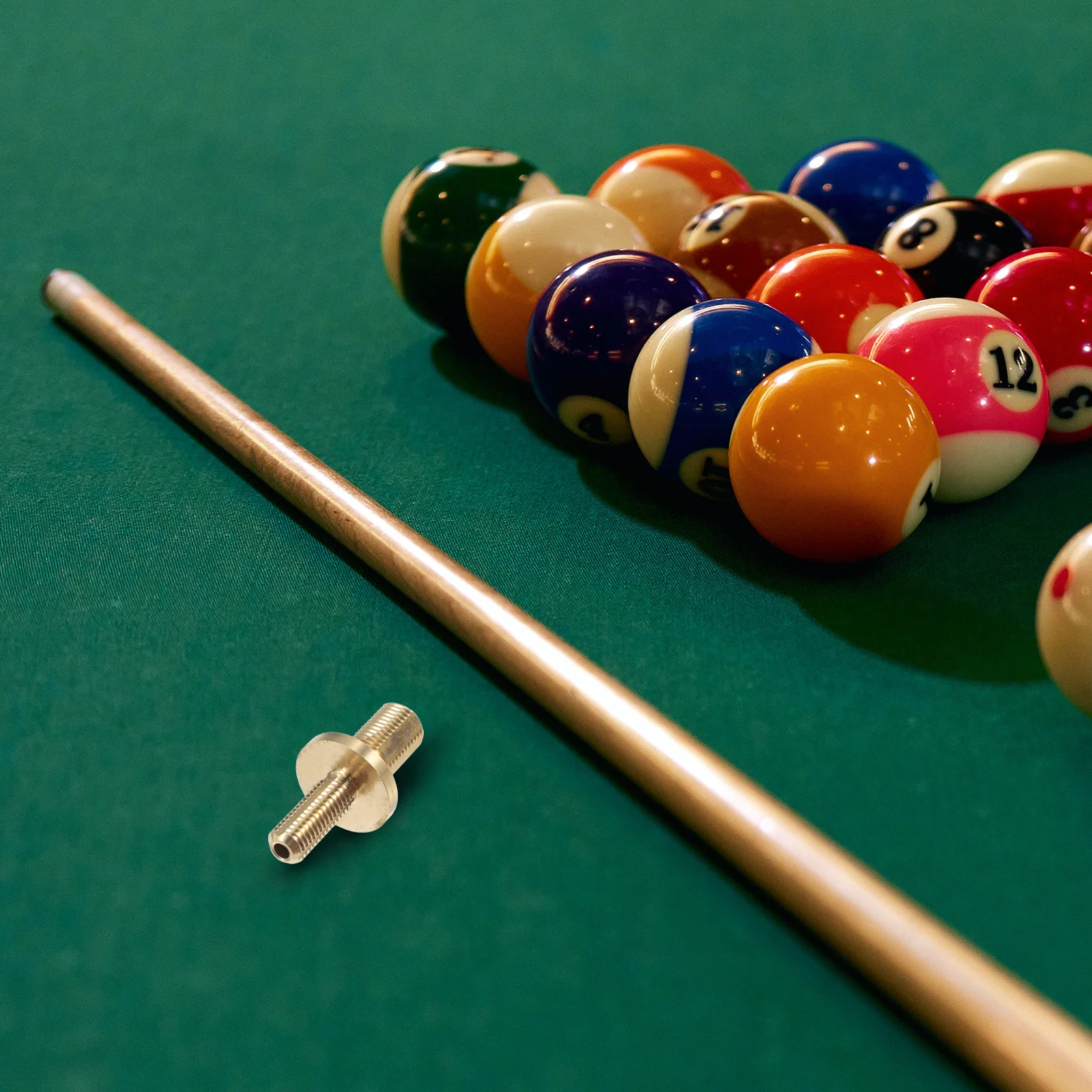 

Copper Pool Cue Extension Rod Adjustable Extension Handle for Billiard Cue Repair Performance Weight Accessories