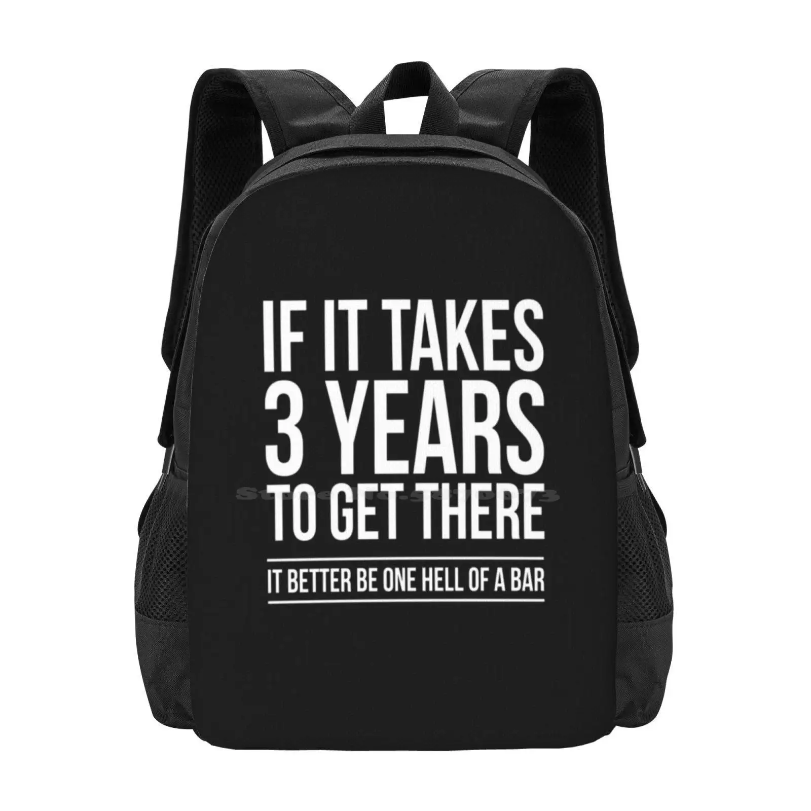 If It Takes 3 Years To Get There It Lawyer Funny S Pattern Design Bagpack School Bags Sarcastic Court Lawyer Solicitor Graduate