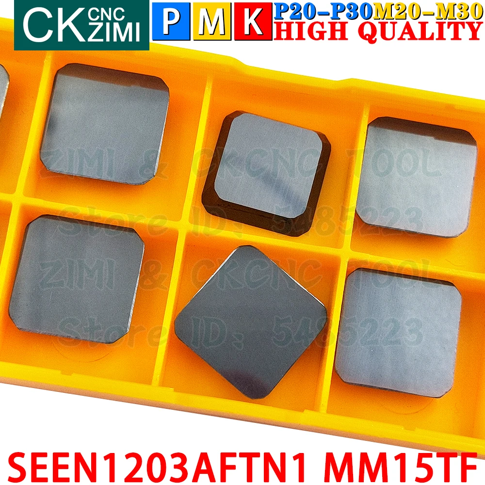 SEEN1203AFTN1 VP15TF SEEN 1203 AFTN1 VP15TF Carbide Dạng Xay Miếng Dụng Cụ SEEN1203 CNC Indexable Cắt Biến Dao Cắt Tiện Dụng Cụ