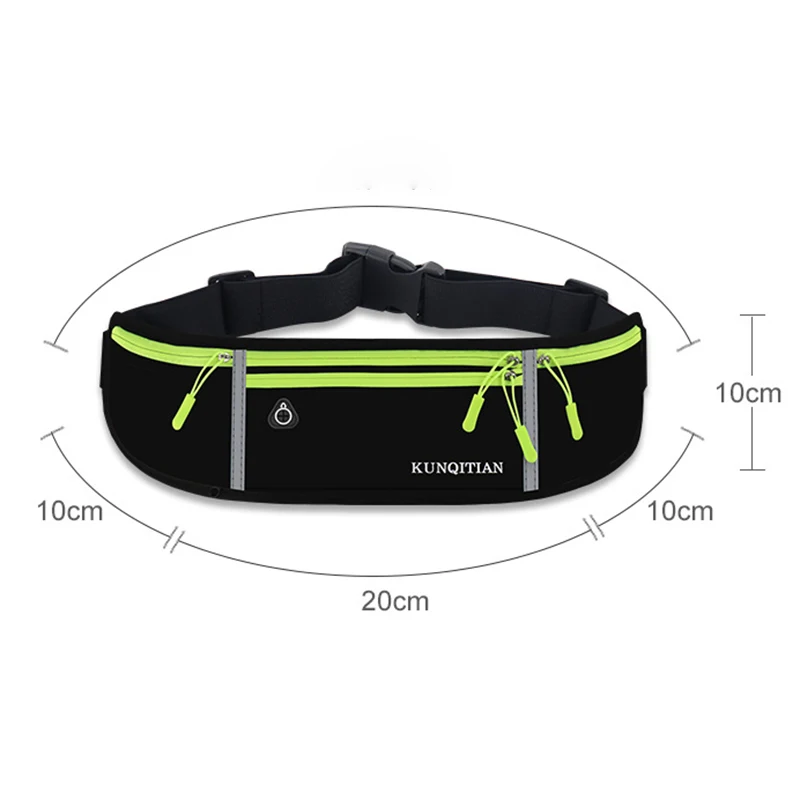 Tas Lari Ukuran Pinggang, Tas Jogging, Tas Botol Air, Tas Pinggang Anti Air, Olahraga Luar Ruangan, Jogging, Bersepeda, Multifungsi