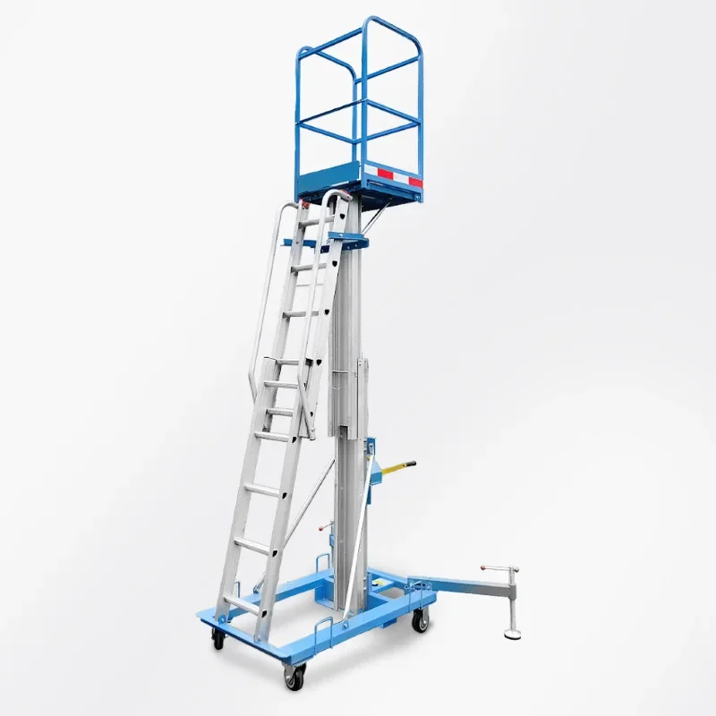 

Working truck Hand-cranked ladder Climbing platform Warehouse Manual warehouse lift