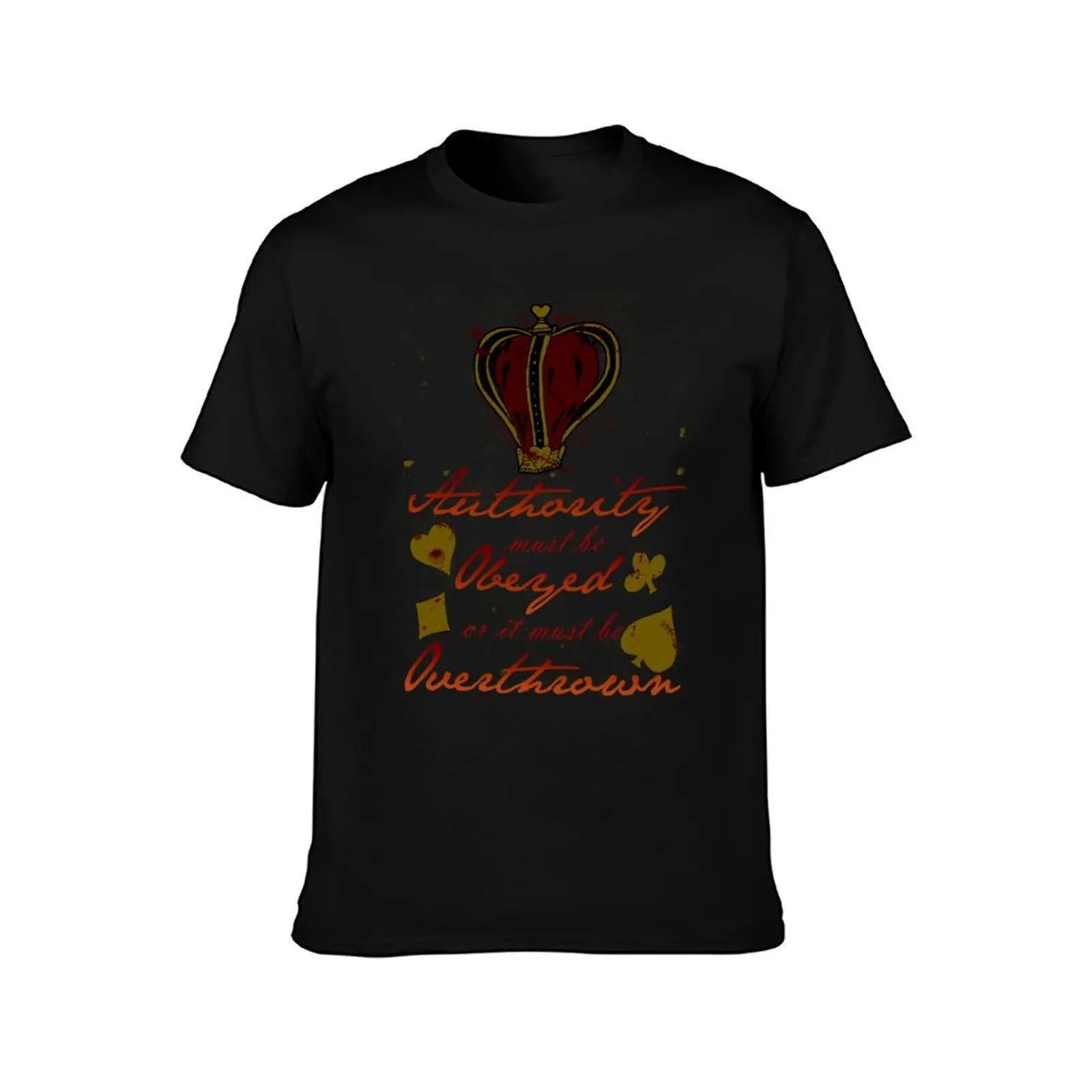 Alice Madness Returns: Authority Must Be Obeyed T-Shirt Work Daily Short Sleeve Top T-Shirt