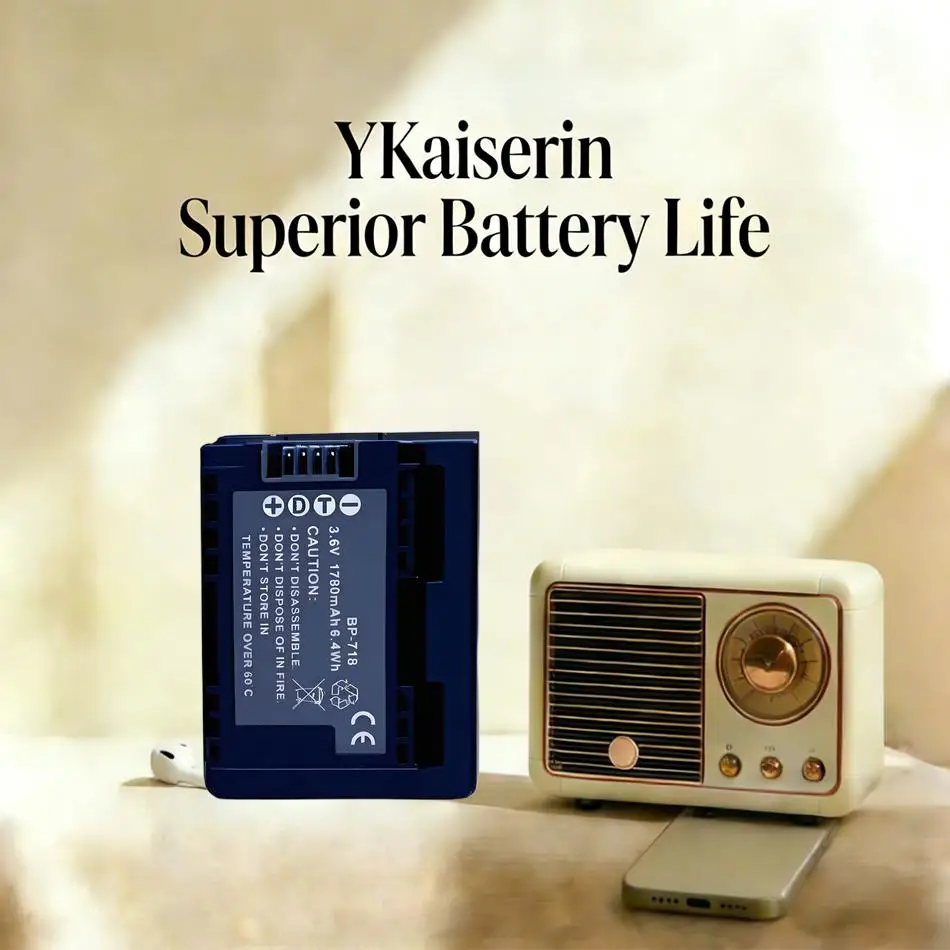 

Camera Battery BP-718 1790Mah For Canon Vixia HFR80 HFR82 HFR800 HFM50 HFM52 HFM500 HFR30 HFR32 HFR300