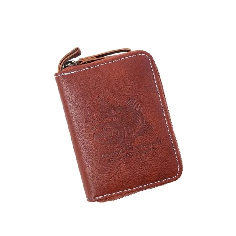 حقيبة تخزين في صيد السمك الجلدية المقاومة للماء ، قم بحمل علبة حافلة للترتر الدوار للترتر #3