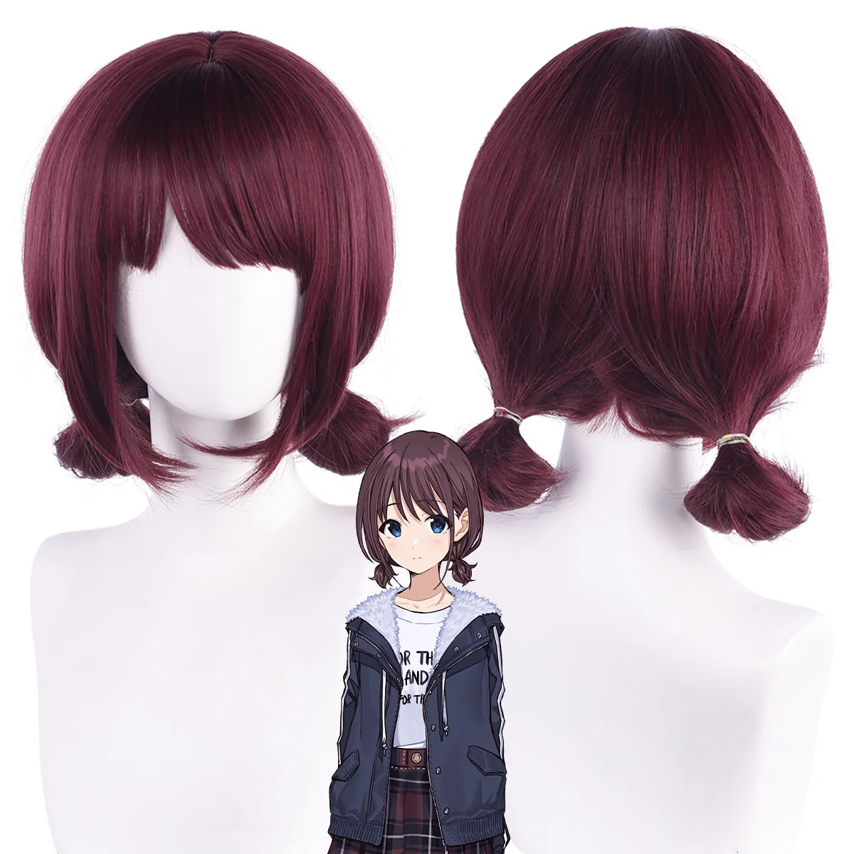 Nina Iseri Wig Anime Girls Band Cry Cosplay Wig Women Cute 38cm Short Hair Nina Iseri Cosplay Heat Resistant Wigs