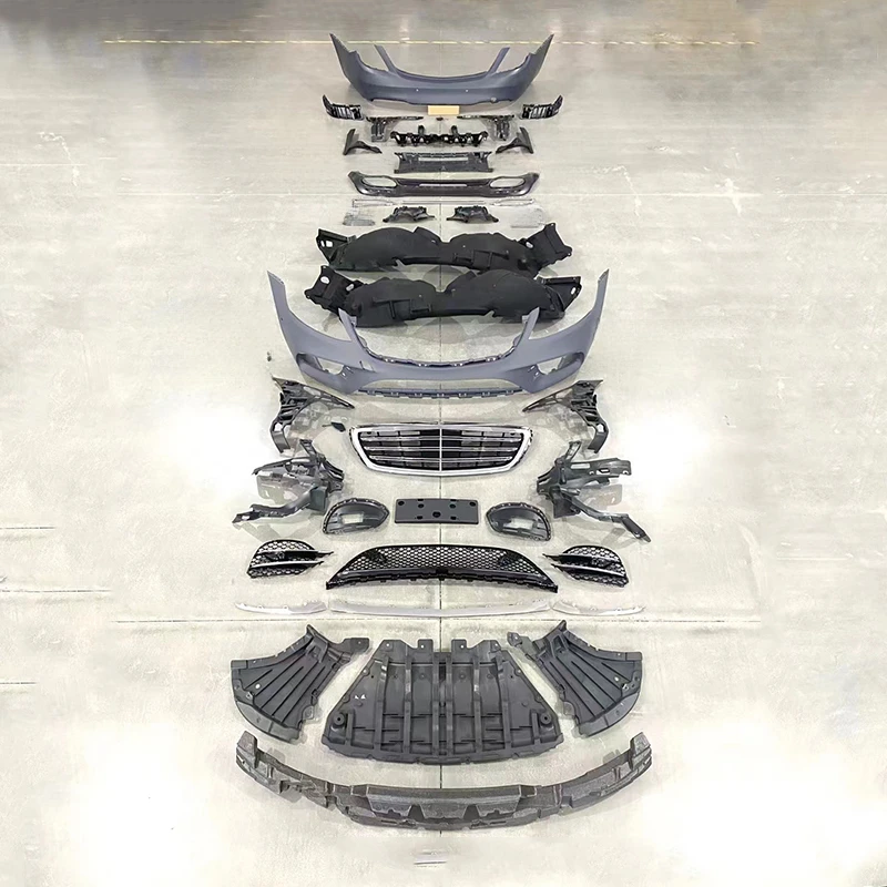 

For S-Class W222 Front and Rear Bumper Body Kit for Old and New Models Car Appearance Parts for S450 Upgrade