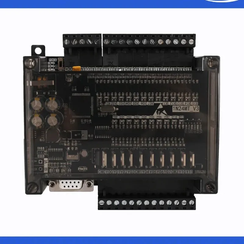 Placa de controle industrial PLC FX1N 24MT 14 entradas / 10 saídas 2 estradas 100K saída de pulso DC24V