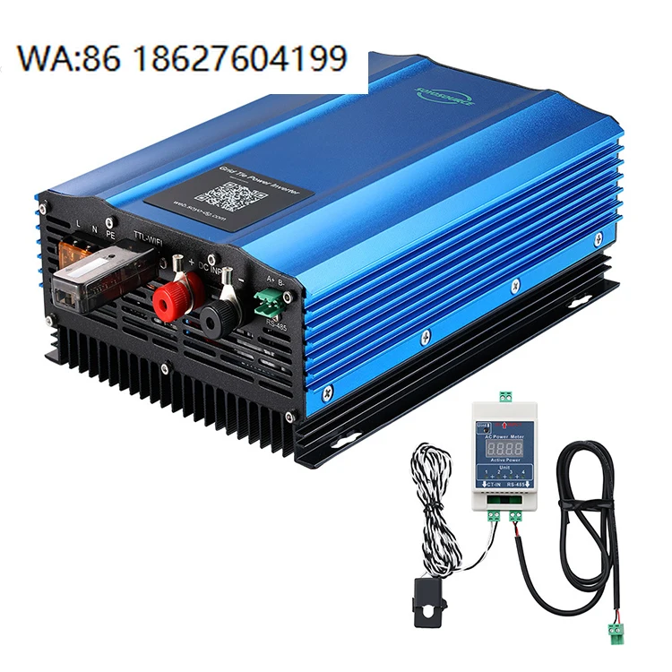 Solar Grid Tie Inverter 500W-2000W Single Phase IP65 Waterproof WiFi Limiter Home PV Power Device