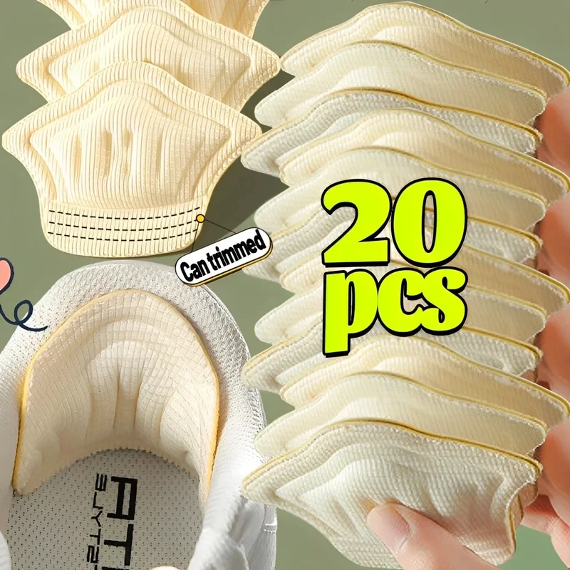 2/20pcs Insoles Patch Heel Pads for Sport Shoe Adjustable Size Feet Pad Pain Relief Cushion Insert Insole Heel Protector Sticker