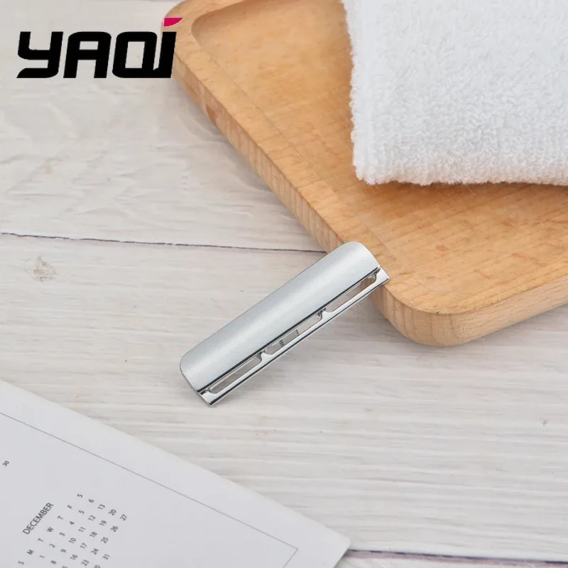 

YAQI Excalibur односторонняя хромированная безопасная бритвенная головка переменного тока для мужчин