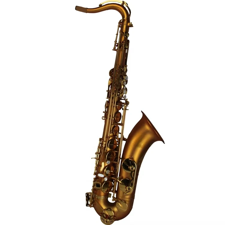 Professional Vintage Satin Gold Classic Structure Tenor Saxophone