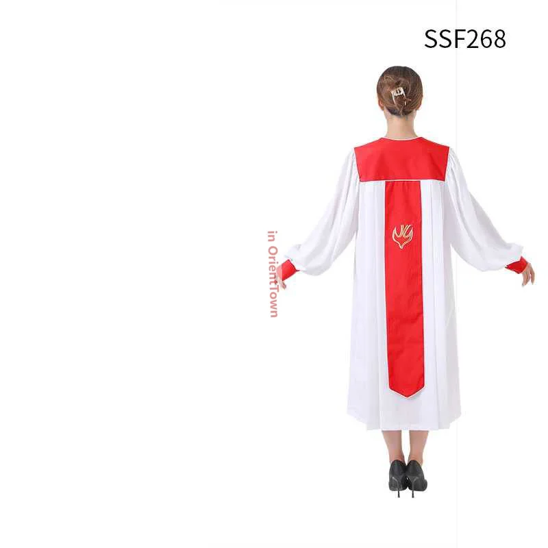 كريستيان جوقة فستان مُصمم حسب الطلب يسوع المخلصين فئة الخدمة موحدة الكنيسة الزفاف هينم ثوب المقدس رداء نون الملابس JT018