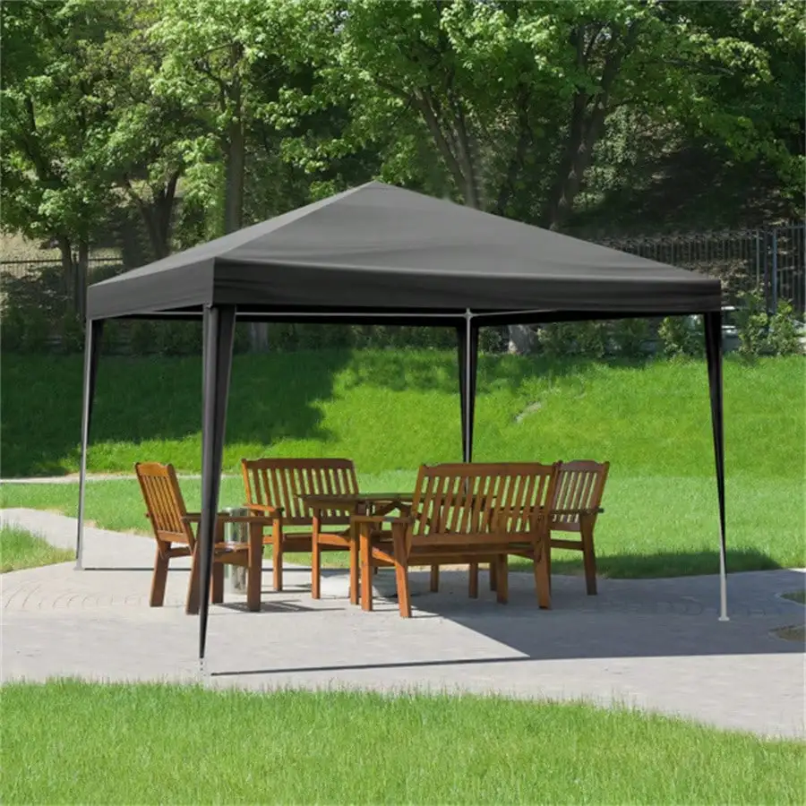 

Тент-шатер для вечеринок 3х3 м, свадебный шатер с 4 съемными боковыми стенками, навес для патио, уличная беседка с спиральными трубами для мероприятий