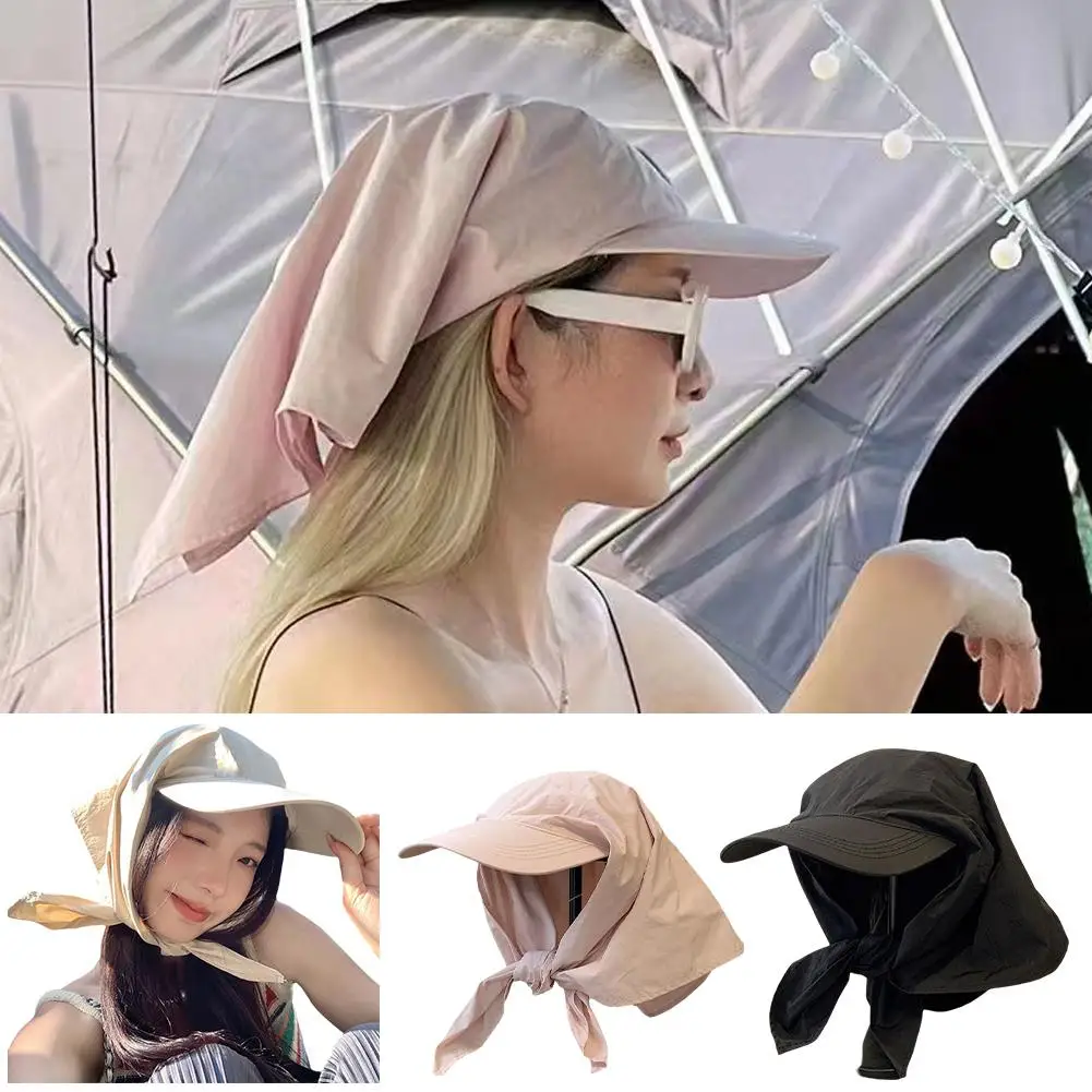 Turban Shade Sun Protection Cap For Summer Vocations For Women And Girls Portable Soft 2024 Fashion Foldable Beach Visors H G6Z2