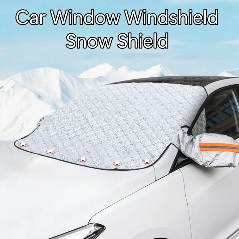 

Car Window Windshield Snow Shield Magnetic with Reflective Strip Front Windscreen Protector Vehicle Accessories Winter