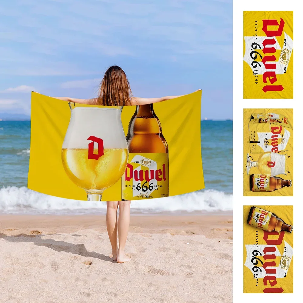 Duvel Beer Cartoon Beach Towel Cute Kawaii Room Decor Bath Girls Children Hand Towels For Bathroom Shower