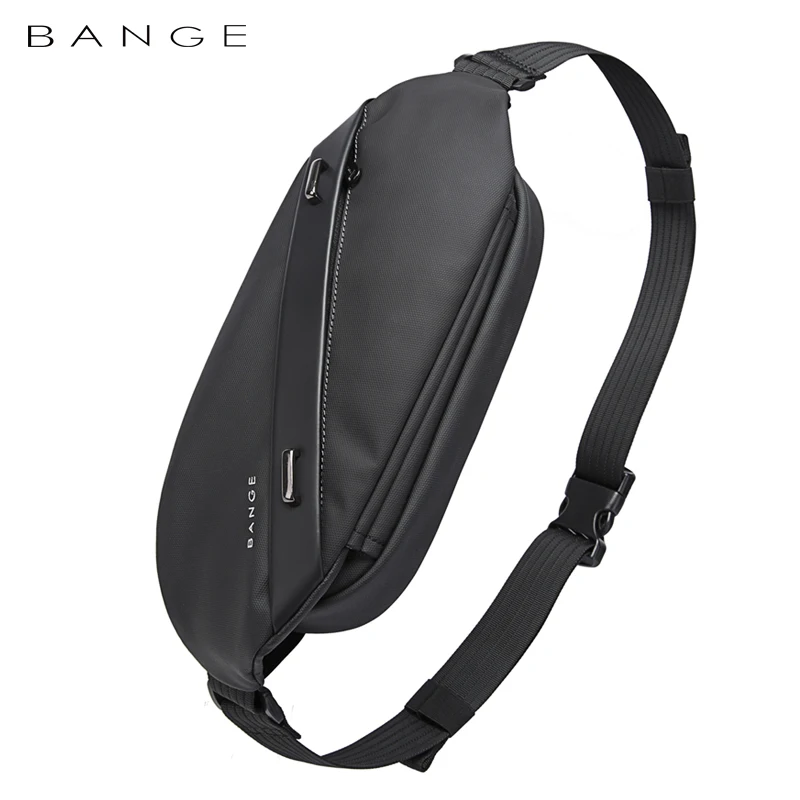 BANGE 큰 용량 방수 다기능 Crossbody 가방 남자 어깨 가방 남성 슬링 가슴 가방 허리 벨트 일치