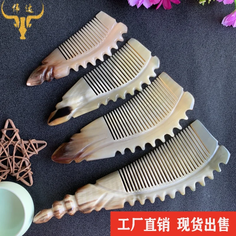 

Horn Wolf Tooth Back Comb Massage Comb Horn Natural Comb Horn Wolf Tooth Comb Handcraft Comb Horn Comb Factory Wholesale