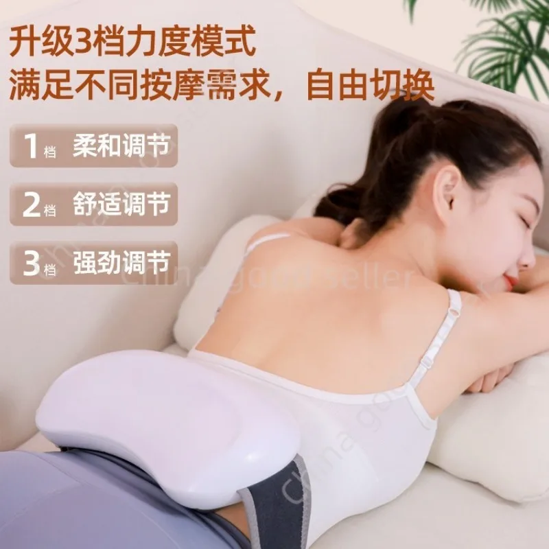 Rechargeable Moxibustion Flat Stone Abdominal Massager, Electric Kneading and Heating Defecation Machine