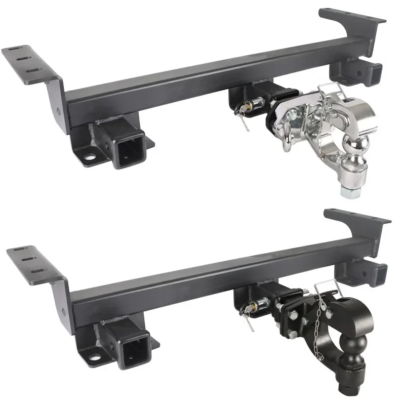 Modified three-way port, trailer bar trailer rear decoupling