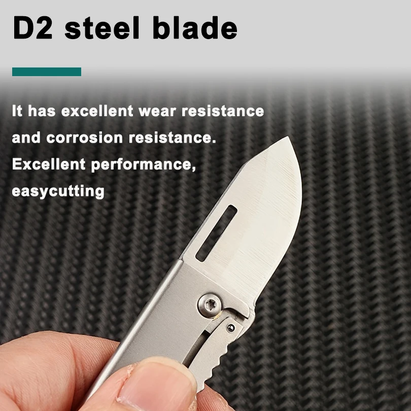 Mini Folding Knife Outdoor Stainless Steel Folding Knife Sharp Camping Knife Key Chain Pendant Hand Tool Pocket Folding Knife