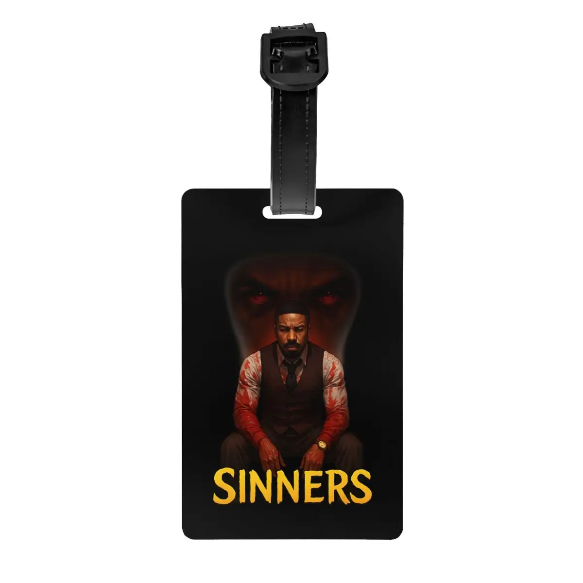 

Action Horror Movie Sinners Luggage Tag Suitcase Baggage Privacy Cover ID Label