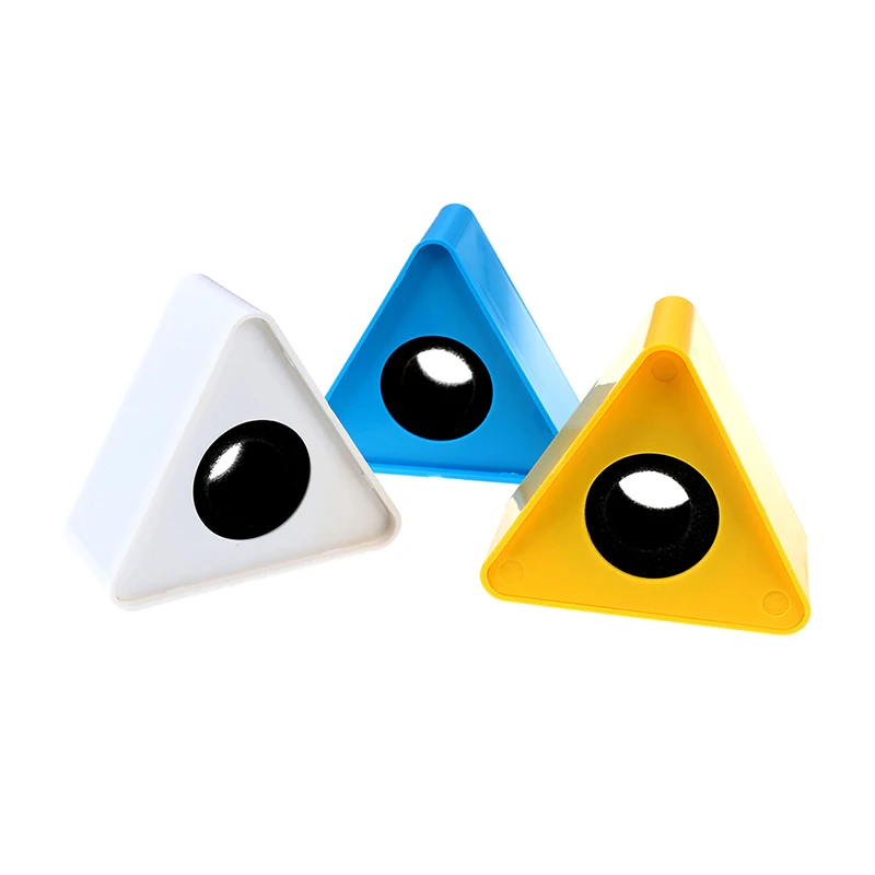 Micrófono duradero para entrevista, estación con logotipo triangular, plástico ABS, forma triangular