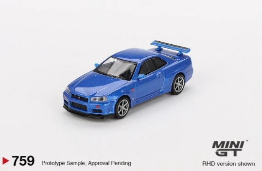 MINIGT 1:64 759 Skyline GTR R34 V-Spec Diecast Model Car