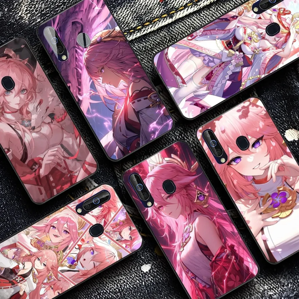 Genshin Impact Yae Miko Phone Case For Samsung A 10 11 12 13 20 21 22 30 31 32 40 51 52 53 70 71 72 73 91 13 shell