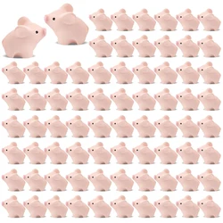 5/10pcs Mini Resin Pig Miniatures, Tiny Animal Figurines Fairy Garden Accessories for Micro Landscape Plant DIY Home Decoration