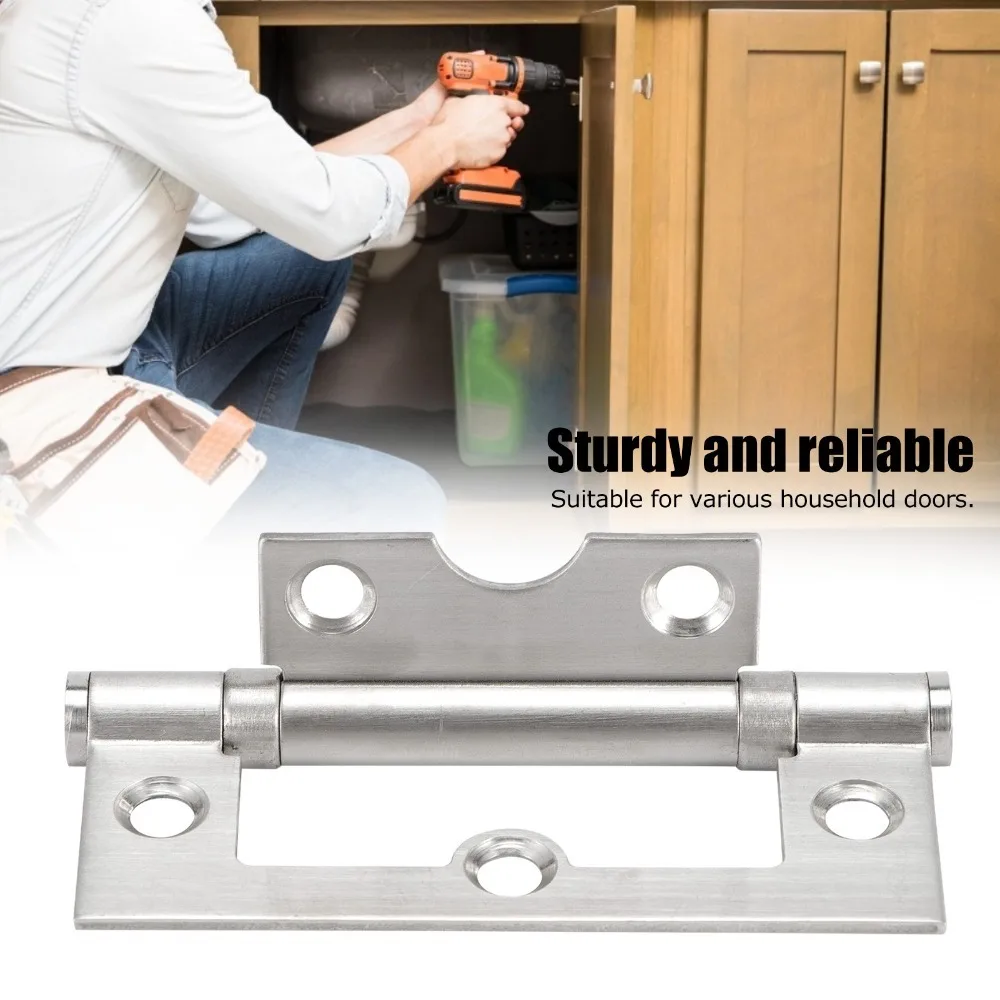 6pcs Mute Stainless Steel Butterfly Hinges Smooth Durable Door Hinges Cabinet Hinges Cabinet