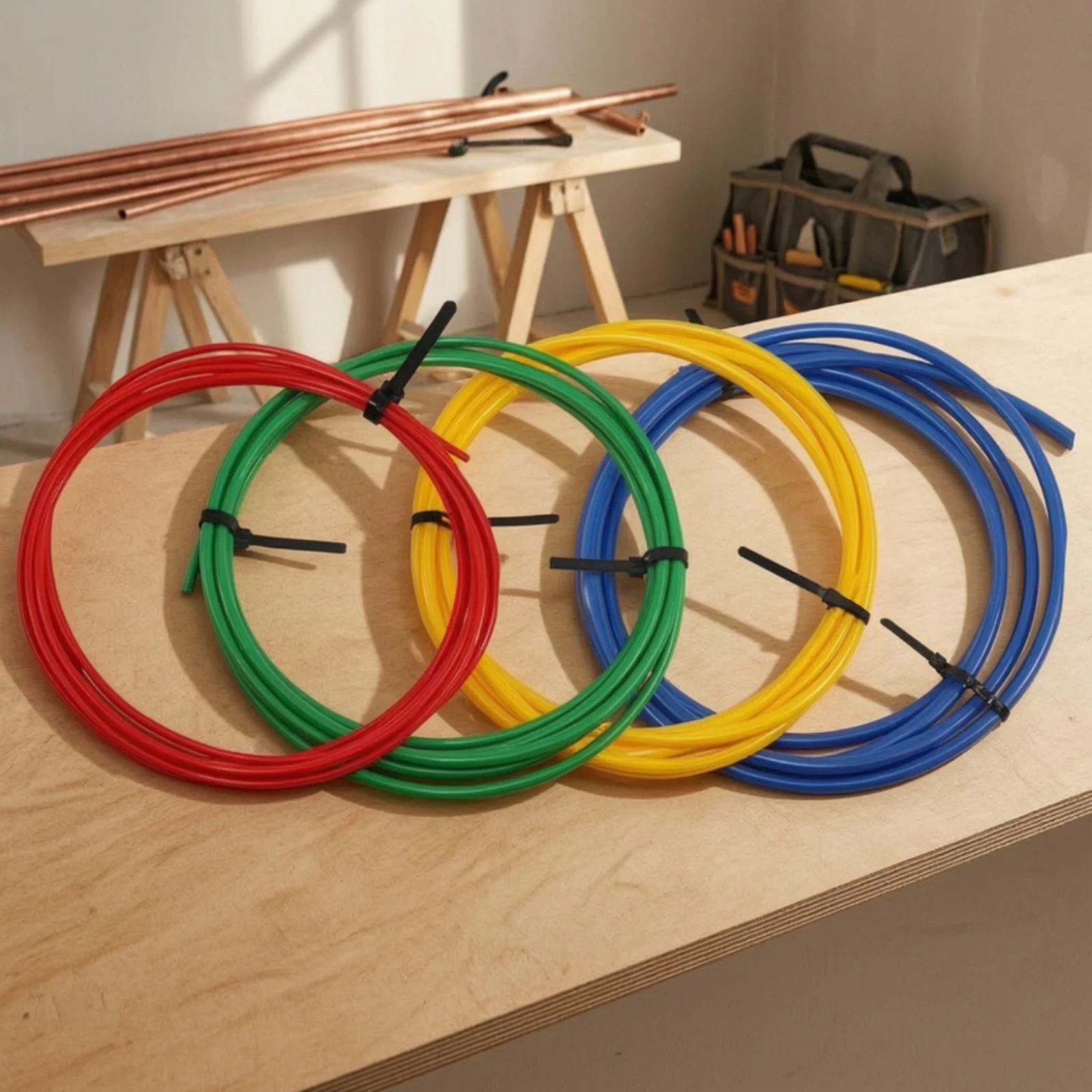 6 Pieces Copper Tube Bend Protector Strip KinkObstruction-Free Coiled Tube Bend Protector Kit Copper Pipe Bending Strip Flexible