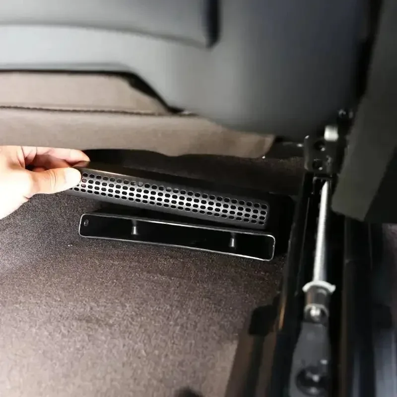 For Mercedes Benz C E Class GLC W205 W213 X253 2015-2021 ABS Black Car Seat Under Air Outlet Cover Trim Interior Car Accessories