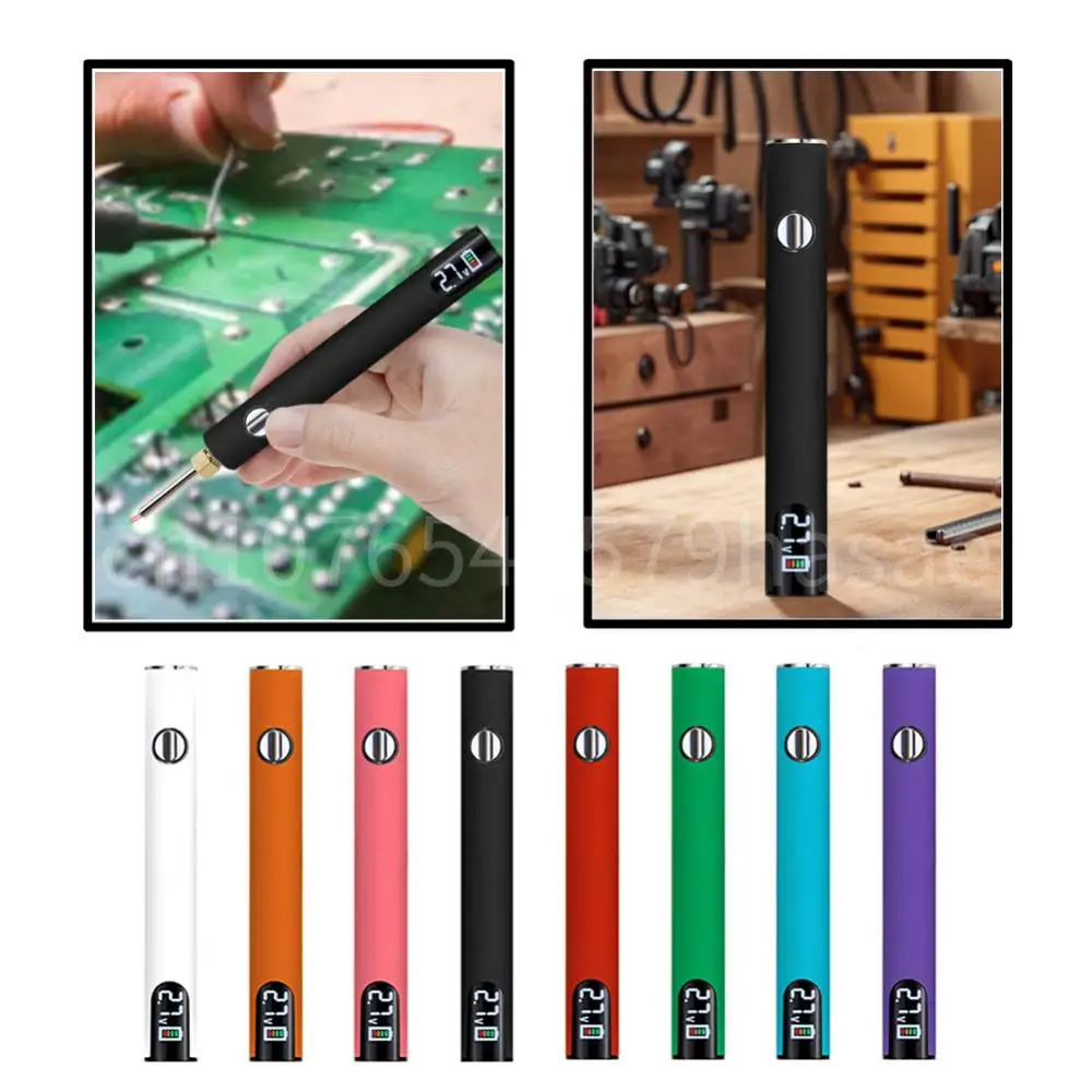 510 Thread Battery Cart Pen 650mAh Battery Smart Power Tool with USB Charger Cable Mini Battery Welding Tool Electronics Repair