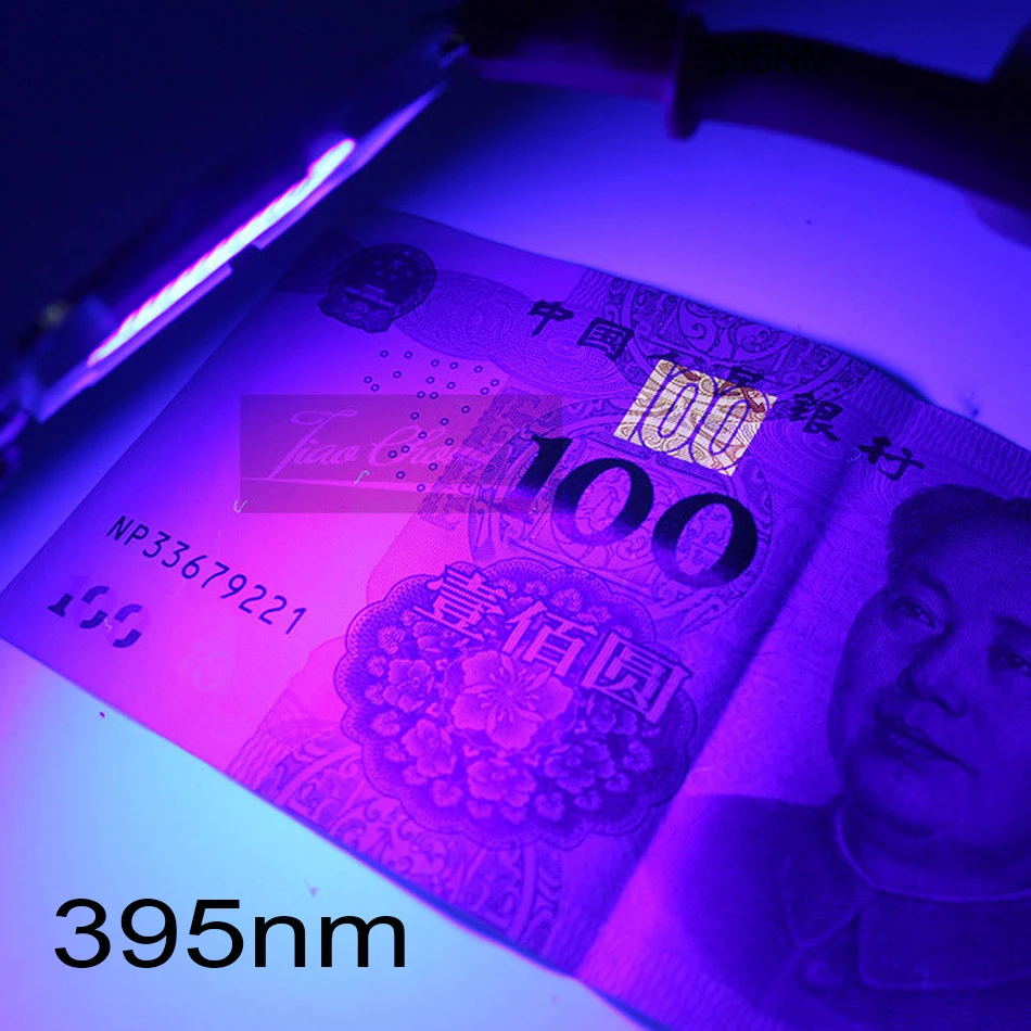 395nm UV Ultra Violet LED 3W 5W 10W 20W 50W 100W Chip High power LED purple 395-400nm