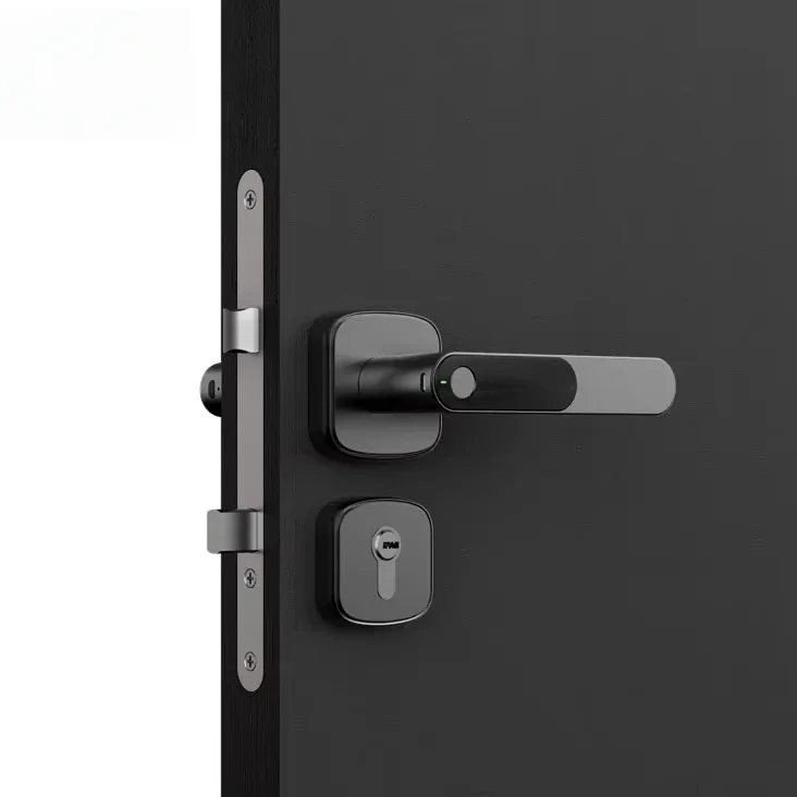 App Intelligent residential biometric door lock cheap fingerprint lock Support Blue tooth Unlock by Smart phone